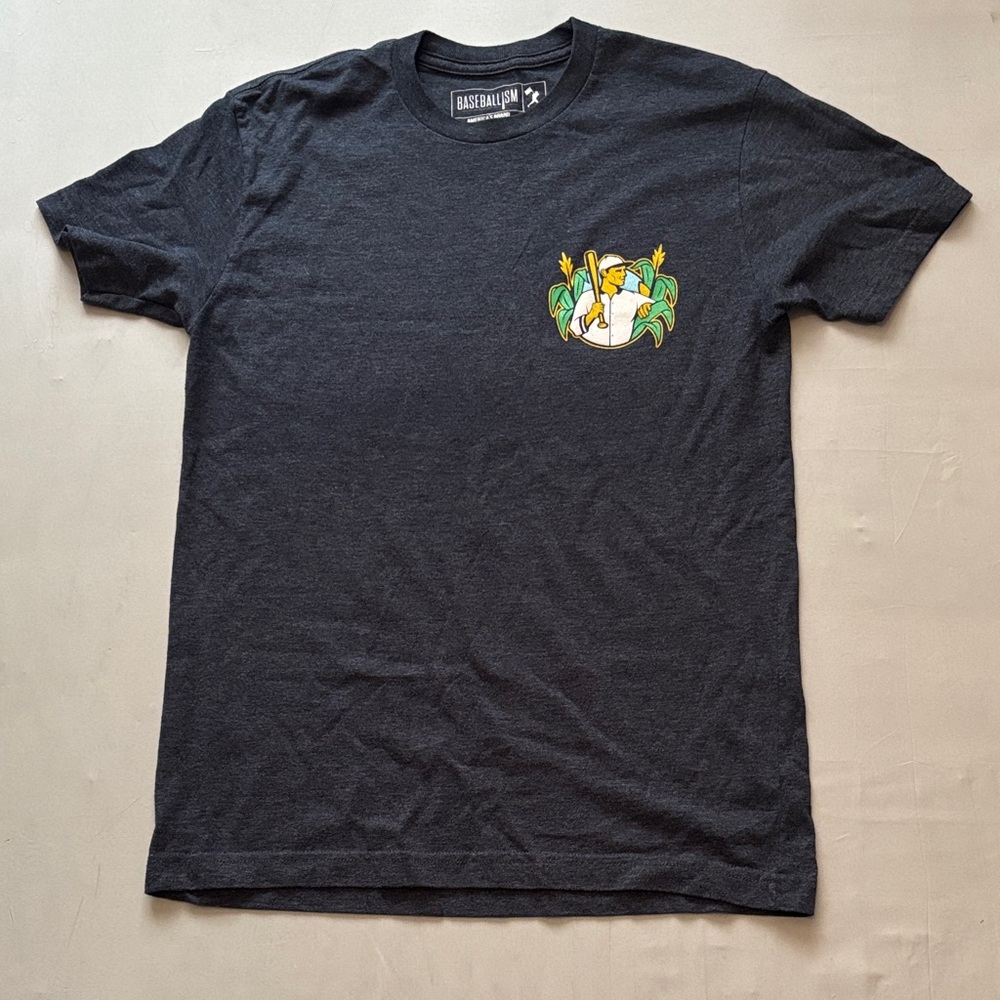 Baseballism Field Of Dreams Charcoal Tee With Graphic Design